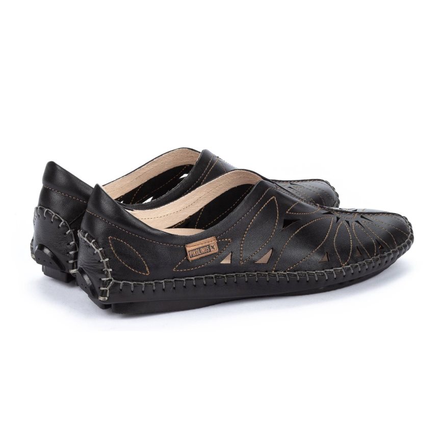 Women's Pikolinos JEREZ Moccasins Black | NZ C57823A